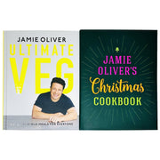 Jamie Oliver Collection 2 Books Set (Jamie Oliver's Christmas Cookbook & Veg Easy & Delicious Meals for Everyone) - The Book Bundle