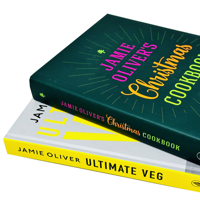 Jamie Oliver Collection 2 Books Set (Jamie Oliver's Christmas Cookbook & Veg Easy & Delicious Meals for Everyone) - The Book Bundle