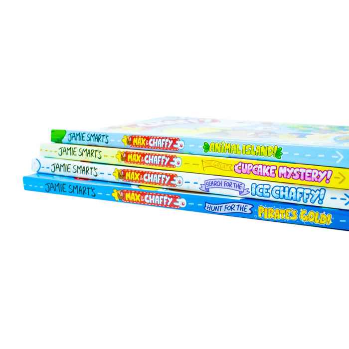 Max and Chaffy Series 4 Books Collection Set By Jamie Smart (Hunt For the Pirates Gold!) - The Book Bundle