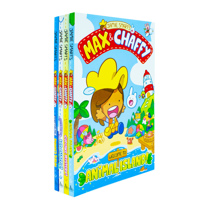 Max and Chaffy Series 4 Books Collection Set By Jamie Smart (Hunt For the Pirates Gold!) - The Book Bundle
