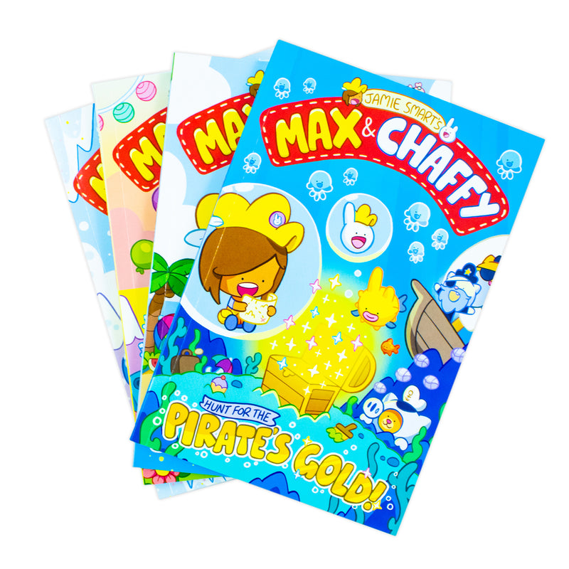 Max and Chaffy Series 4 Books Collection Set By Jamie Smart (Hunt For the Pirates Gold!) - The Book Bundle