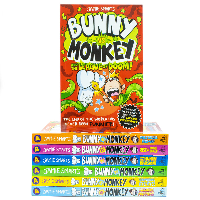 Bunny vs Monkey 7 Books Collection Set By Jamie Smart (Bunny vs Monkey) - The Book Bundle