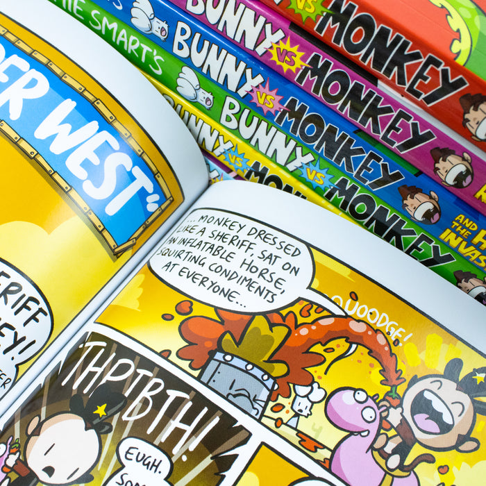 Bunny vs Monkey 7 Books Collection Set By Jamie Smart (Bunny vs Monkey) - The Book Bundle