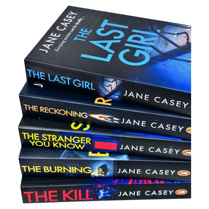 Maeve Kerrigan Series by Jane Casey 5 Books Collection Set Burning, The Reckoning, The Last Girl - The Book Bundle