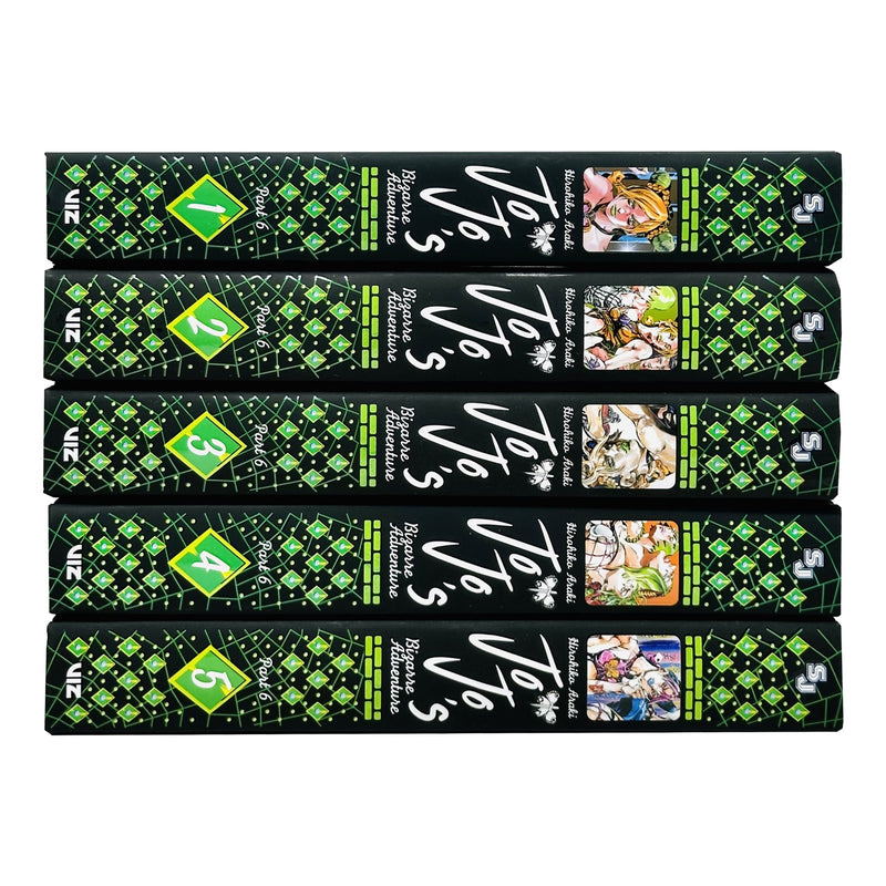 JoJo's Bizarre Adventure: Part 6 - Stone Ocean 5 Books Collection Set (Vol 1-5) - The Book Bundle