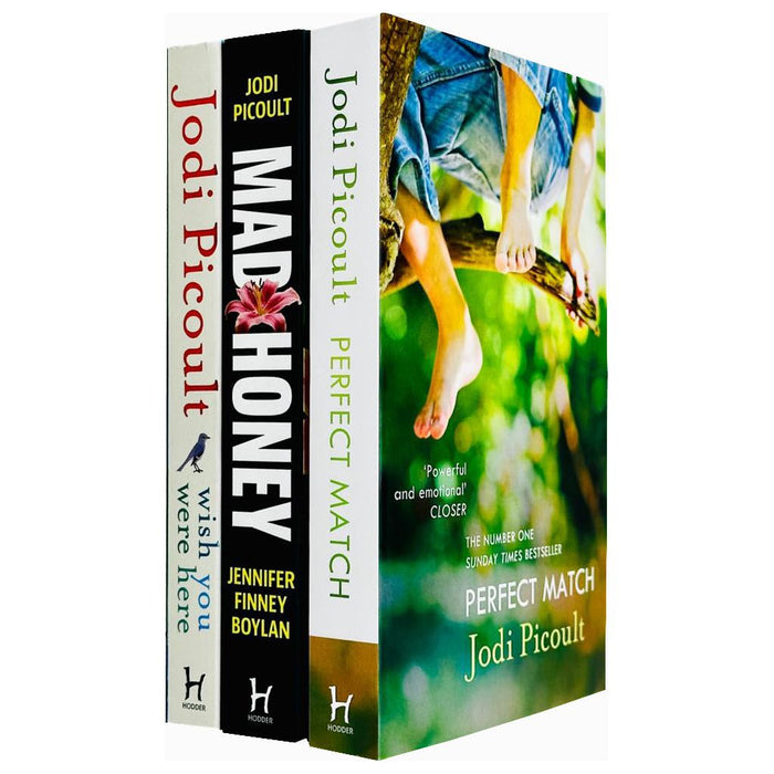 Jodi Picoult Collection 3 Books Set (Perfect Match, Mad Honey & Wish You Were Here) - The Book Bundle