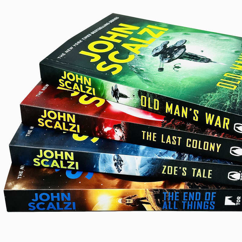 Old Man's War Series 4 Books Collection Set By John Scalzi (Old Man's War, The Last Colony, Zoe's Tale & The End of All Things) - The Book Bundle