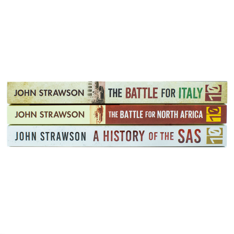 John Strawson Collection 3 Books Set (The Battle for Italy, The Battle for North Africa & The History of the SAS) - The Book Bundle