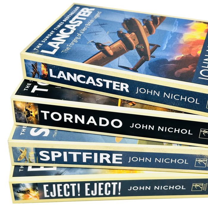 John Nichol Collection 4 Books Set (Eject! Eject!, Tornado, Lancaster, Spitfire) - The Book Bundle