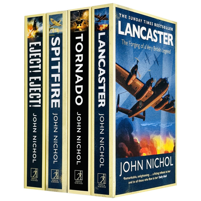 John Nichol Collection 4 Books Set (Eject! Eject!, Tornado, Lancaster, Spitfire) - The Book Bundle