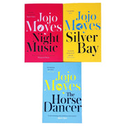 Set of three paperback books by Jojo Moyes, including The Horse Dancer and Night Music, from the Penguin collection.