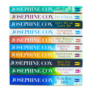 Set of 10 paperback fiction books by Josephine Cox, including Jinnie, Let It Shine, and Love Me or Leave Me, published by HarperCollins.
