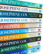 Collection of 10 paperback books by Josephine Cox, including Jinnie, Let It Shine, Love Me or Leave Me, and more, in a HarperCollins set.