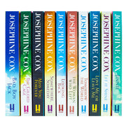 Set of 10 paperback fiction books by Josephine Cox including "Let It Shine" and "Love Me or Leave Me," published by HarperCollins.