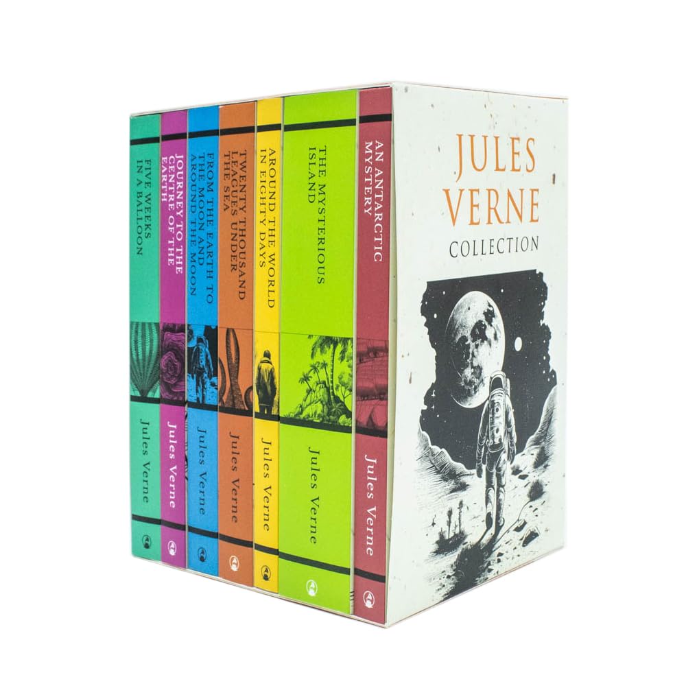 Jules Verne 7 Books Collection Set (Journey to the Centre of the