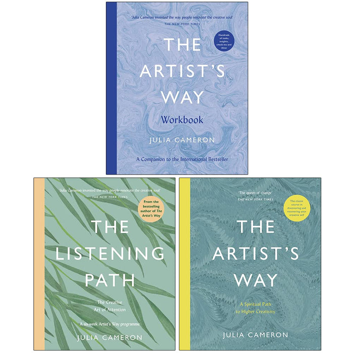 Julia Cameron Collection 3 Books Set (Artist's Way, Artist's Way Workbook, Listening Path) - The Book Bundle