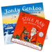 Julia Donaldson Collection 2 Books Set (Stick Man Present Hunt,Jonty Gentoo (HB)) - The Book Bundle