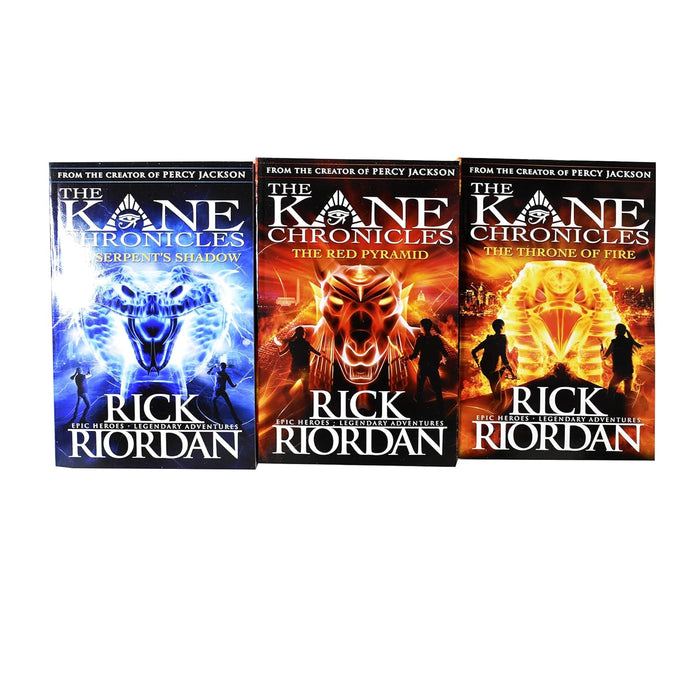 Kane Chronicles Series 3 Books Collection Set by Rick Riordan Paperback - The Book Bundle