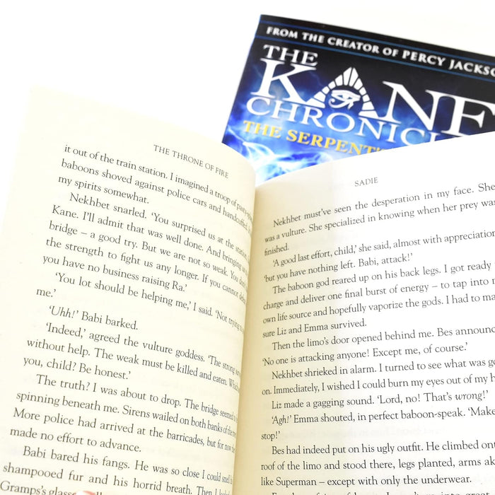 Kane Chronicles Series 3 Books Collection Set by Rick Riordan Paperback - The Book Bundle