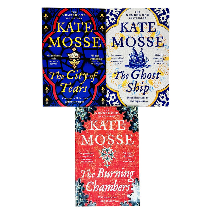 The Joubert Family Chronicles Collection 3 Books Set By Kate Mosse (The City of Tears, The Burning Chambers & The Ghost Ship) - The Book Bundle