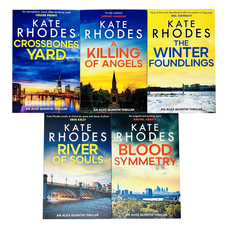 Alice Quentin Series Collection 5 Books Set By Kate Rhodes (Crossbones Yard, A Killing of Angels, The Winter Foundlings, River of Souls, Blood Symmetry) - The Book Bundle