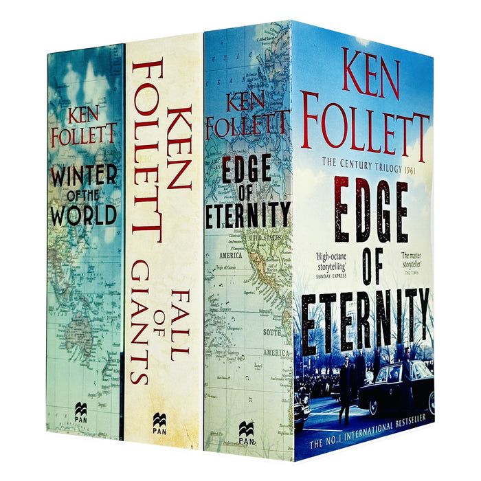 Ken Follett Century Trilogy War Stories Collection 3 Books Set (Fall of Giants, Winter of the World, Edge of Eternity) - The Book Bundle