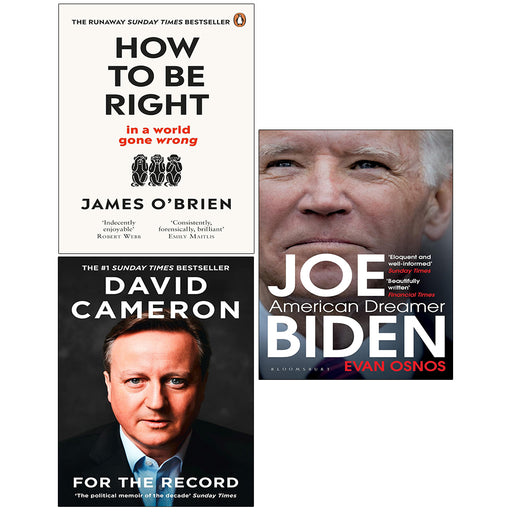 How To Be Right,For the Record (HB),Joe Biden American Dreamer 3 Books Set - The Book Bundle