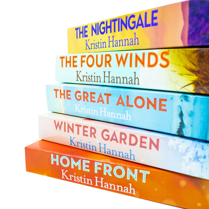 Kristin Hannah 5 Books Collection Set (The Nightingale, The Four Winds, The Great Alone, Winter Garden, Home Front) - The Book Bundle