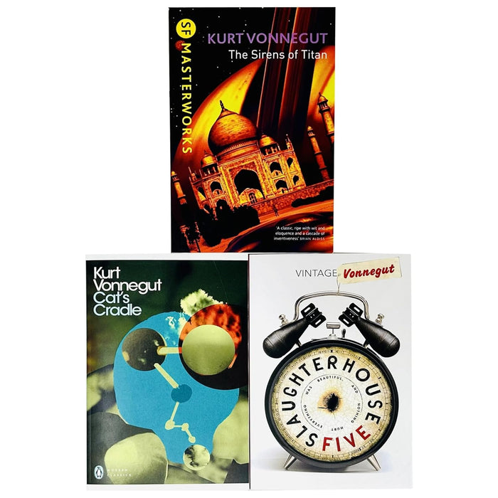Kurt Vonnegut Collection 3 Books Set (Slaughterhouse 5, Cat's Cradle, The Sirens Of Titan) - The Book Bundle