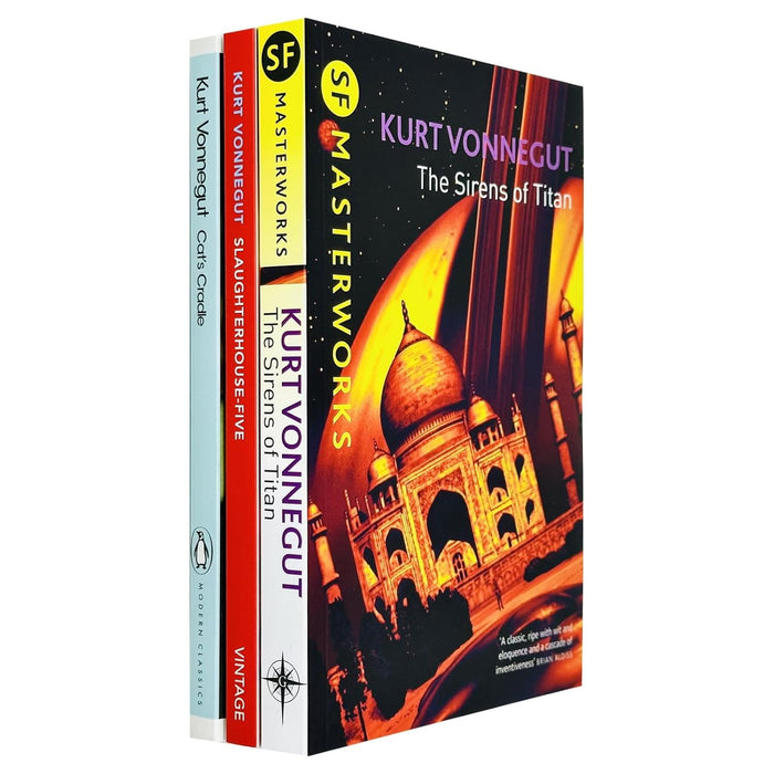 Kurt Vonnegut Collection 3 Books Set (Slaughterhouse 5, Cat's Cradle, The Sirens Of Titan) - The Book Bundle