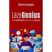 Book cover of "Lazy Genius" by Sharon Drewson, published by Rupa Publications, featuring a clean design with the title and author's name.