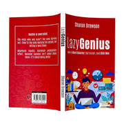 Cover image of "Lazy Genius" book by Sharon Drewson, published by Rupa Publications, featuring a minimalist design with the title and author name.