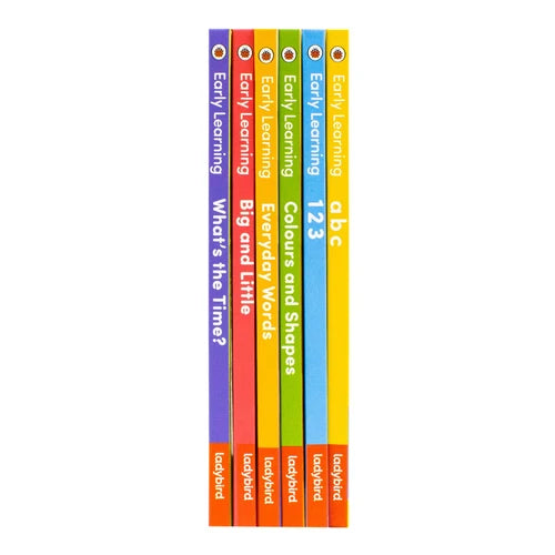 Ladybird Ladybird early learning 6 hardcover book collection box set, featuring colorful illustrations and educational non-fiction topics.