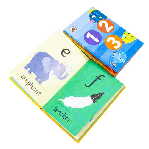 Ladybird Early Learning 6-book collection box set featuring hardcover non-fiction books for young children, colorful and engaging.