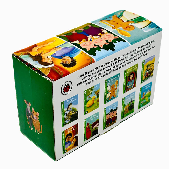 Ladybird Read It Yourself Tuck Box Level 2: 10 Books Box Set (Beauty and the Beast) - The Book Bundle