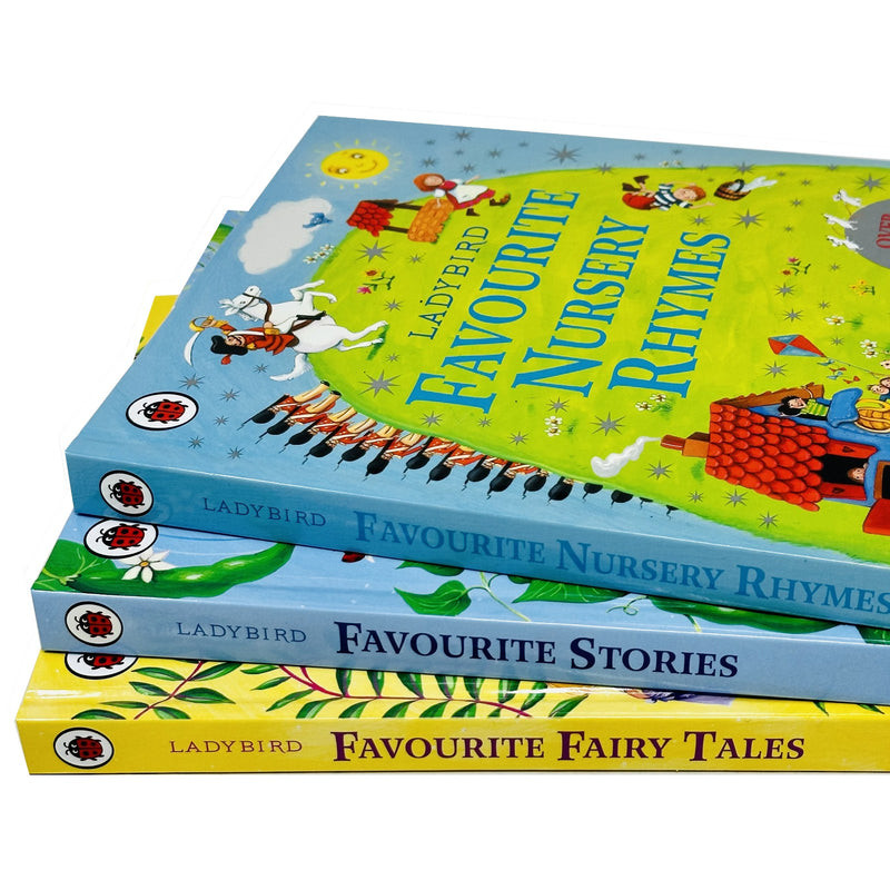 Ladybird Stories 3 Books Collection Set (Ladybird Favourite Nursery Rhymes, Favourite Stories & Favourite Fairy Tales) - The Book Bundle