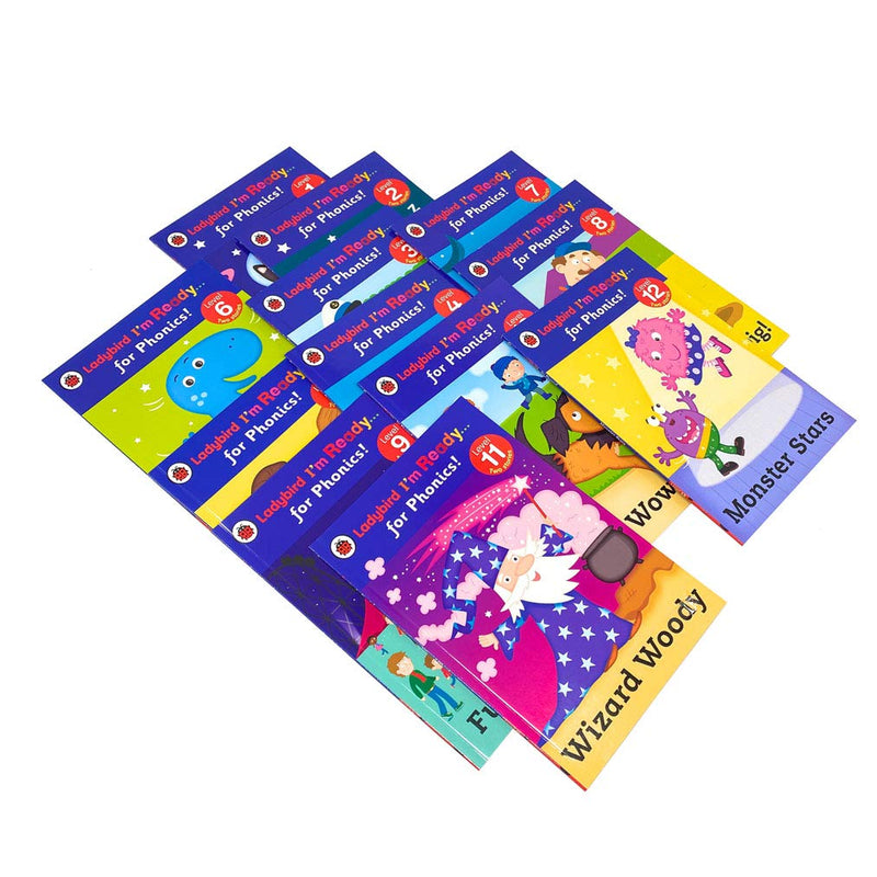 I'm Ready for Phonics 12 Books Collection Set by Ladybird - Fiction - Paperback