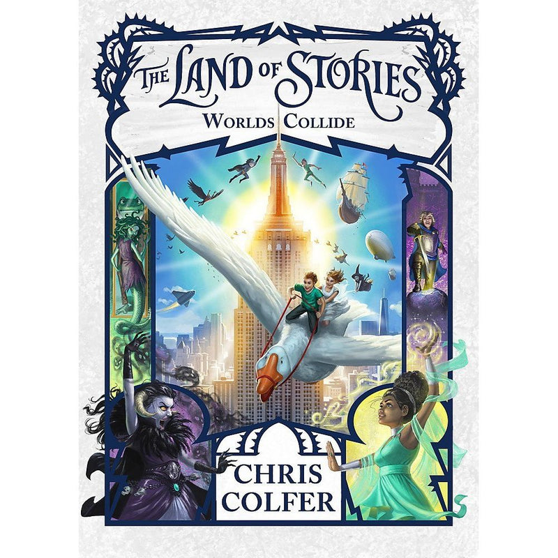 Land Of Stories Collection 6 Books  Set by Chirs Colfer (Wishing Spell, Grim Warning, Enchantress Returns, An Authors Oddyssey, Worlds Collide) - The Book Bundle