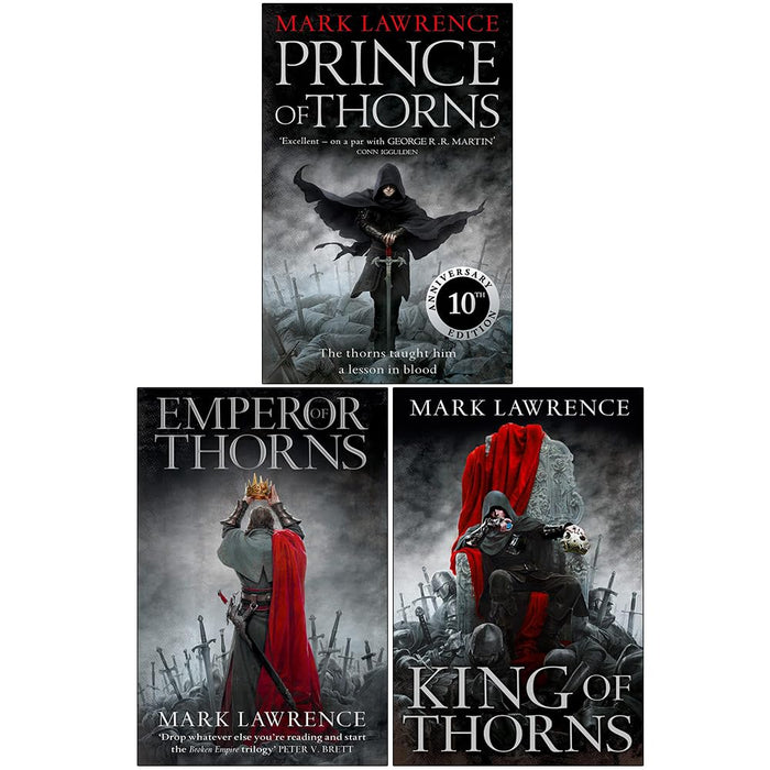 The Broken Empire Trilogy 3 Books Set By Mark Lawrence (Prince of Thorns, King of Thorns, Emperor of Thorns) - The Book Bundle