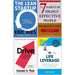 Lean Startup, 7 Habits of Highly Effective People, Drive Daniel Pink, Life Leverage 4 Books Collection Set - The Book Bundle