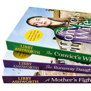 Lancashire Girls Series 3 Books Set by Libby Ashworth, including A Mother's Fight and Convict, Canelo Saga historical novels.