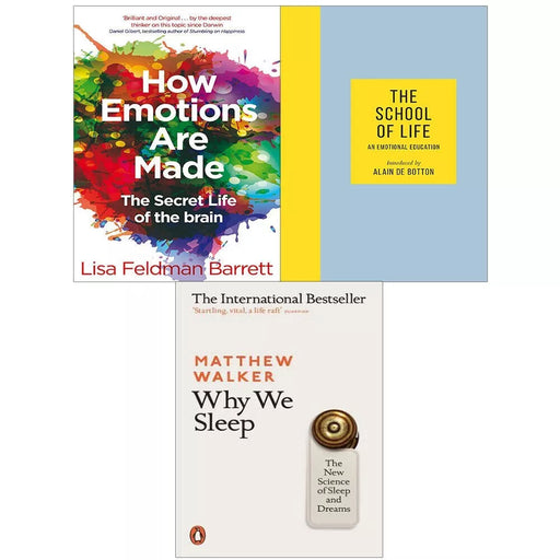 How Emotions Are Made, The School of Life, Why We Sleep 3 Books Collection Set - The Book Bundle