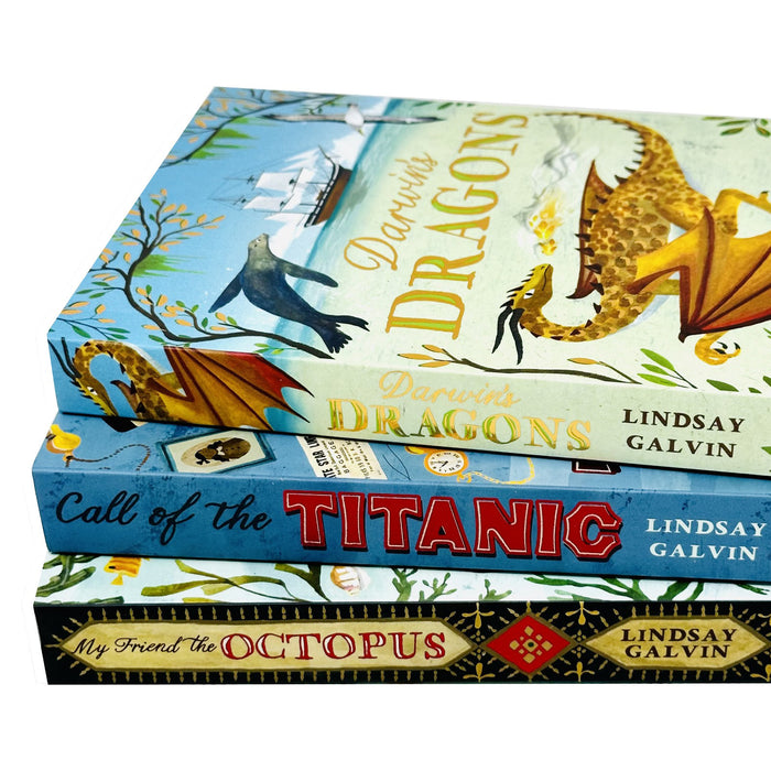 Lindsay Galvin 3 Books Collection Set (Darwin's Dragons, My Friend the Octopus, Call of the Titanic) - The Book Bundle