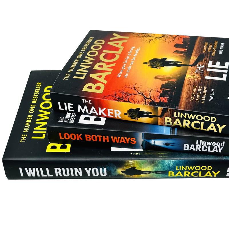 Linwood Barclay Collection 3 Books Set (I WILL RUIN YOU(HB). Lie Maker,Look Both) - The Book Bundle