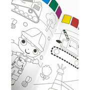 Little Artists Magic Water Posters Book 4 Books Collection Set Wildlife Friends - The Book Bundle
