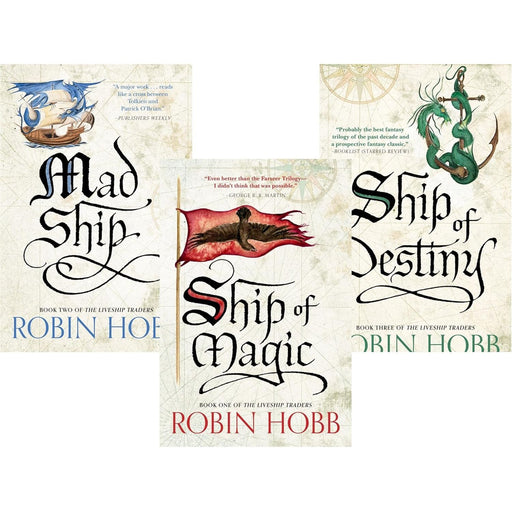 Robin Hobb The LiveShip Traders Trilogy 3 Books Collection Set (Ship of Magic, Mad Ship, Ship of Destiny) - The Book Bundle