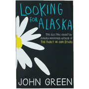 Paperback of Looking for Alaska by John Green from Harper Fire series, featuring the book cover with vibrant artwork.