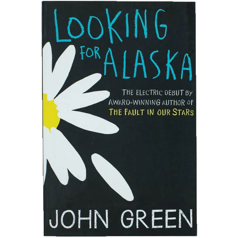 Paperback of Looking for Alaska by John Green from Harper Fire series, featuring the book cover with vibrant artwork.