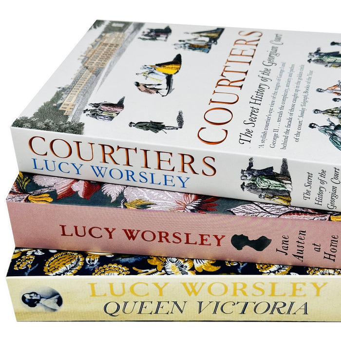 Lucy Worsley 3 Books Collection Set (Queen Victoria,Courtiers,Jane Austen at Home) - The Book Bundle