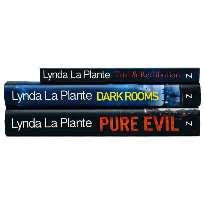 Lynda La Plante 3 Book Set(Pure Evil,Dark Rooms, Trial & Retribution(Paperback) - The Book Bundle